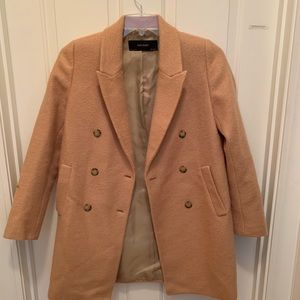 Zara tan pea coat
